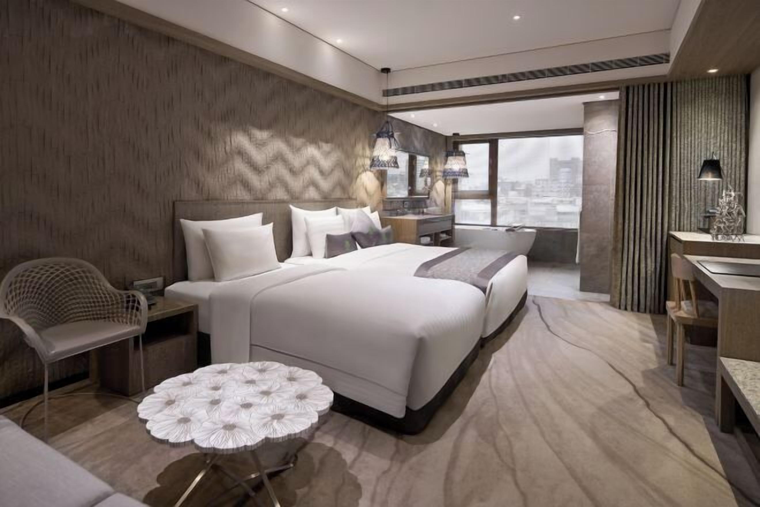 Free minibar, in-room safe, desk, blackout curtains