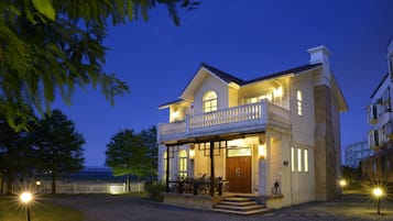 Front of property – evening/night