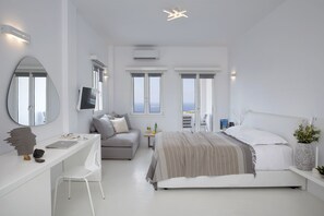 Superior Room, Hot Tub, Sea View | View from room - May Seven Santorini (Santorini)