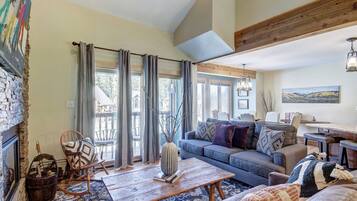 Condo, 3 Bedrooms | Living area | Flat-screen TV, fireplace, DVD player