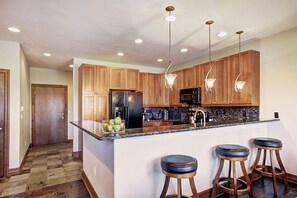 Townhome, 4 Bedrooms | Private kitchen | Coffee/tea maker, toaster, dining tables - Highland Greens 93 - Drive to Slopes by RedAwning (Breckenridge)