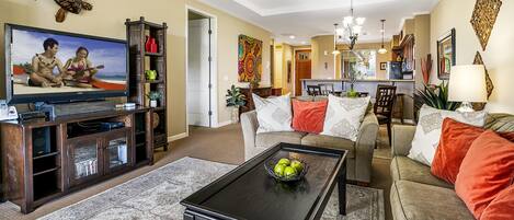 Condo, 2 Bedrooms | Living area | Smart TV
