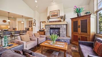 Townhome, 4 Bedrooms | Living area | TV, DVD player