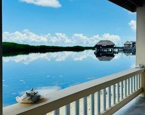 Villa | Down comforters, pillowtop beds, in-room safe, individually decorated - Lina Point Belize Overwater Resort (San Pedro)