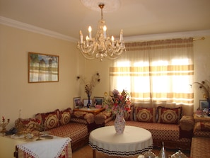 Apartment, 2 Bedrooms | Living area | Flat-screen TV