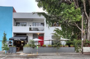 Voorkant van accommodatie