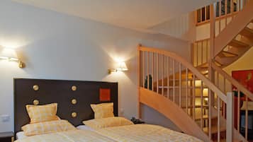 Ropa de cama de alta calidad y minibar