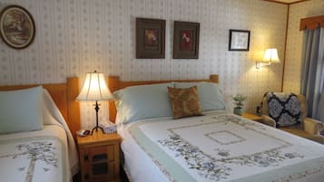 Double Room, Multiple Beds | Individually decorated, individually furnished, desk, blackout drapes
