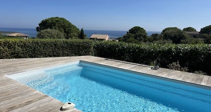 STE LUCIE DE PORTO VECCHIO PINARELLO sea view villa / heated pool heated