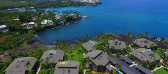 Waterfront Condo i Kanaloa på Kona Resort, sommer A / C inkludert, soveplass til 6