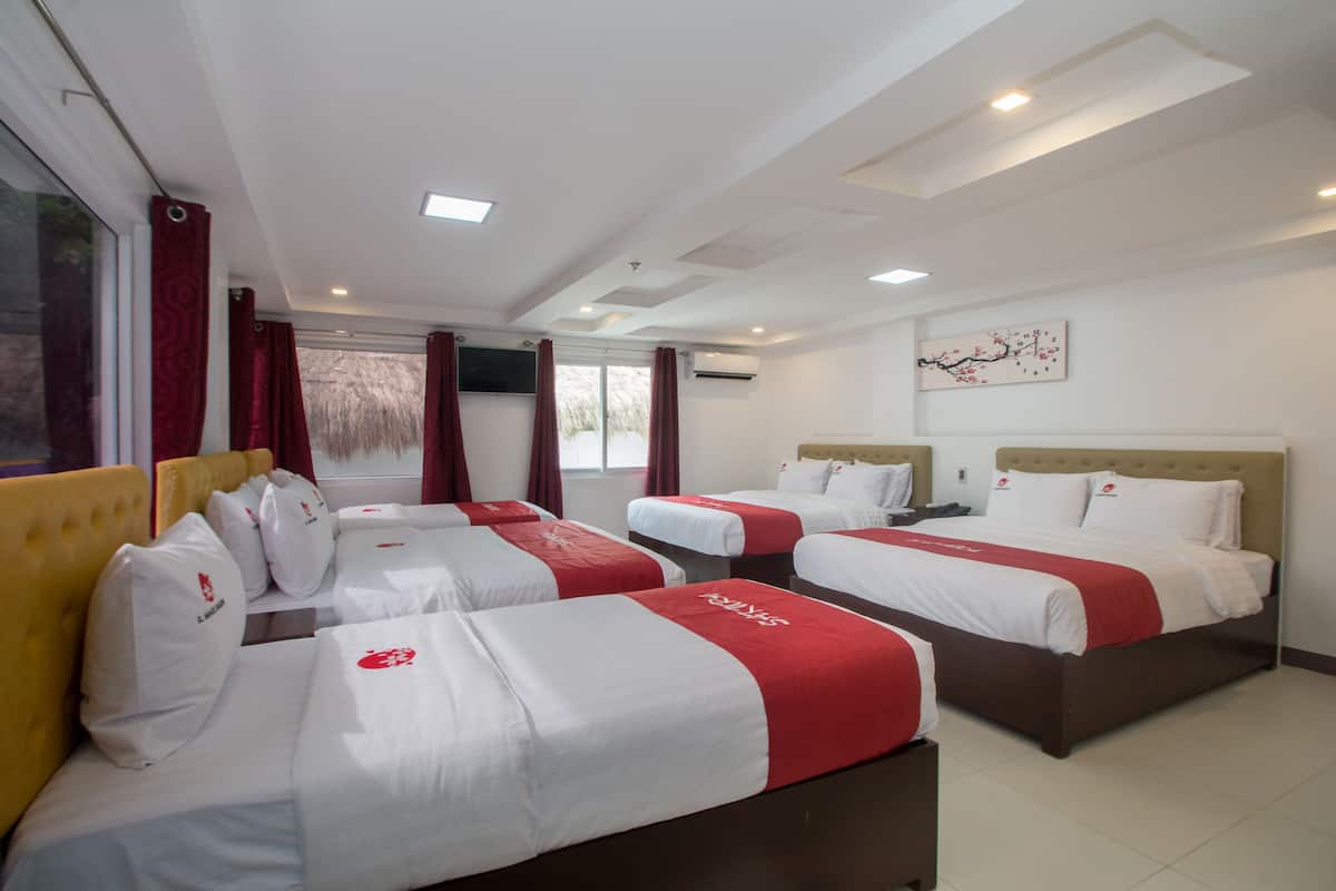 family room | in-room safe, desk, laptop workspace, iron/ironing board