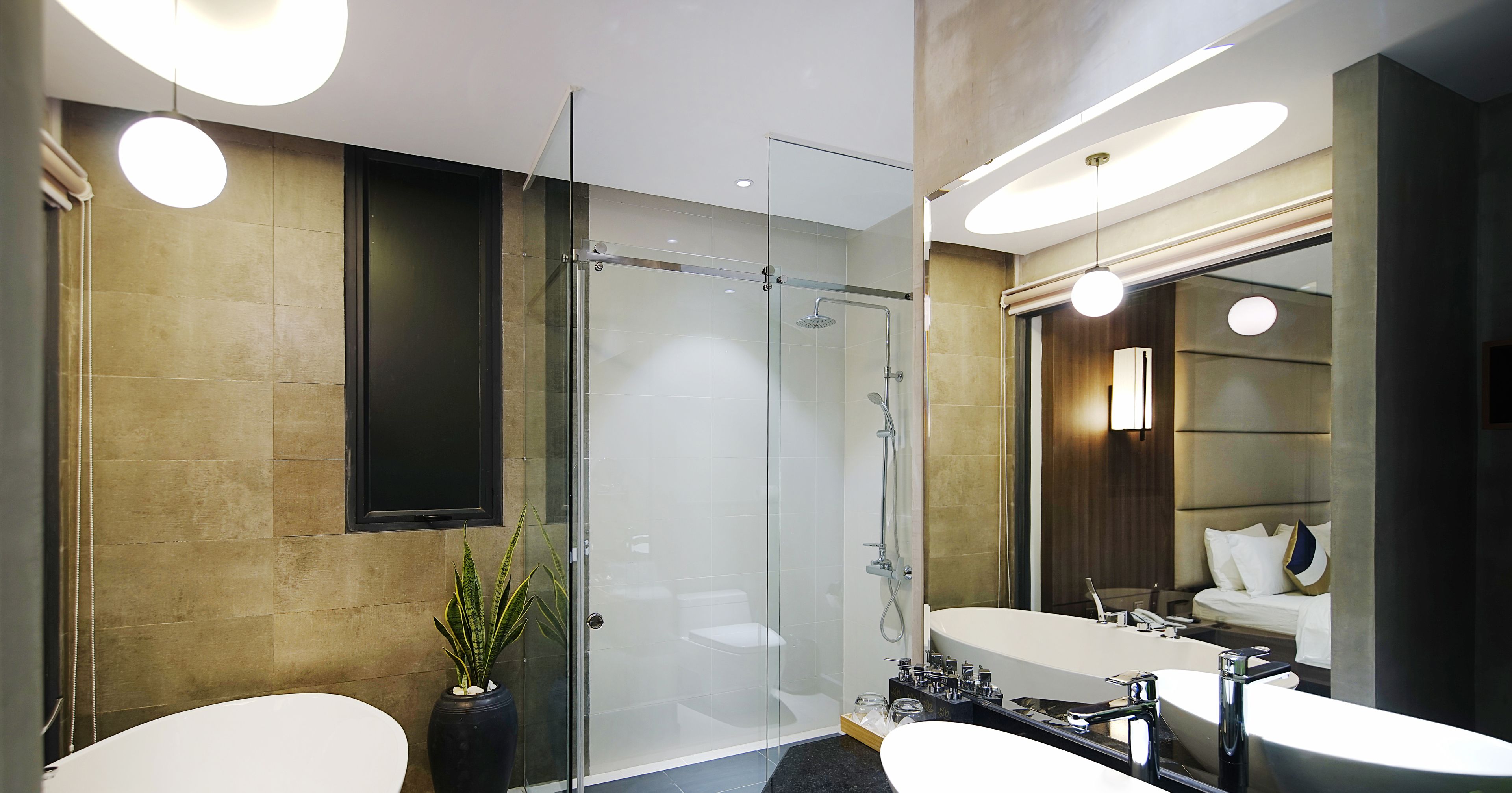 free toiletries, hair dryer, bathrobes, slippers