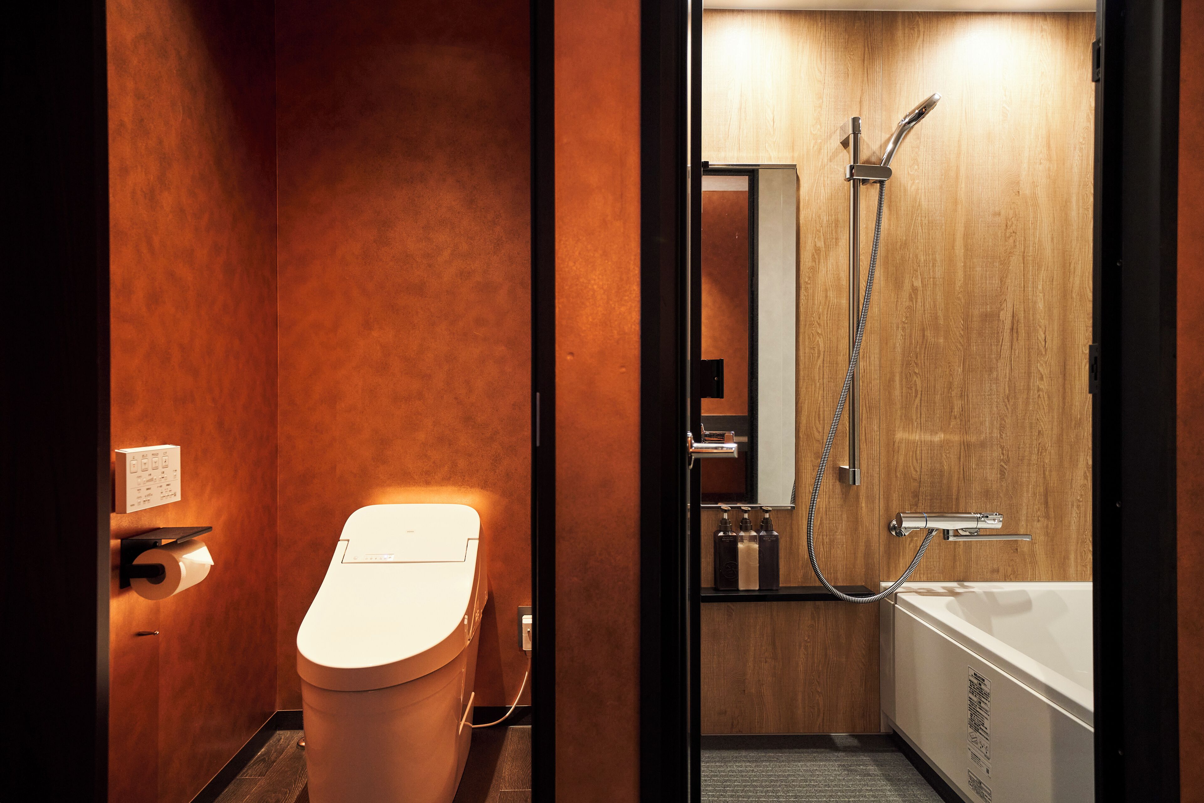 new japanese modern room, 2 bedroom, non smoking (cannot request bed type) | bathroom | combined shower/bathtub, free toiletries, hair dryer, slippers