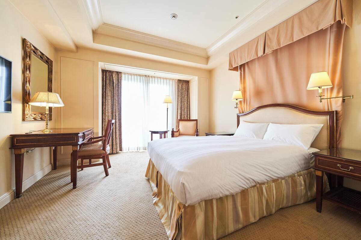 Semi-Double Room Non Smoking (Cannot request bed type) | Down comforters, desk, blackout drapes, WiFi (free)