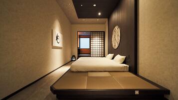 Quarto, para não fumantes (New JP Modern Room,No bedtype request) | Edredons de pluma, escrivaninha, cortinas blackout, Wi-Fi de cortesia