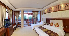 Desk, blackout curtains, iron/ironing board, free WiFi