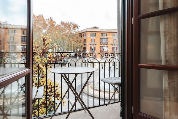 Apartamento superior, 1 habitación, balcón | Vistas del balcón