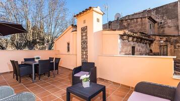 Penthouse Superior, 1 kamar tidur, teras | Teras/patio