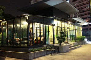 Front of property – evening/night
