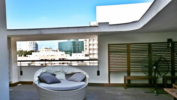 Deluxe Penthouse, 3 Bedrooms | Terrace/patio - Holyguest - Harakevet 315 (Tel Aviv)