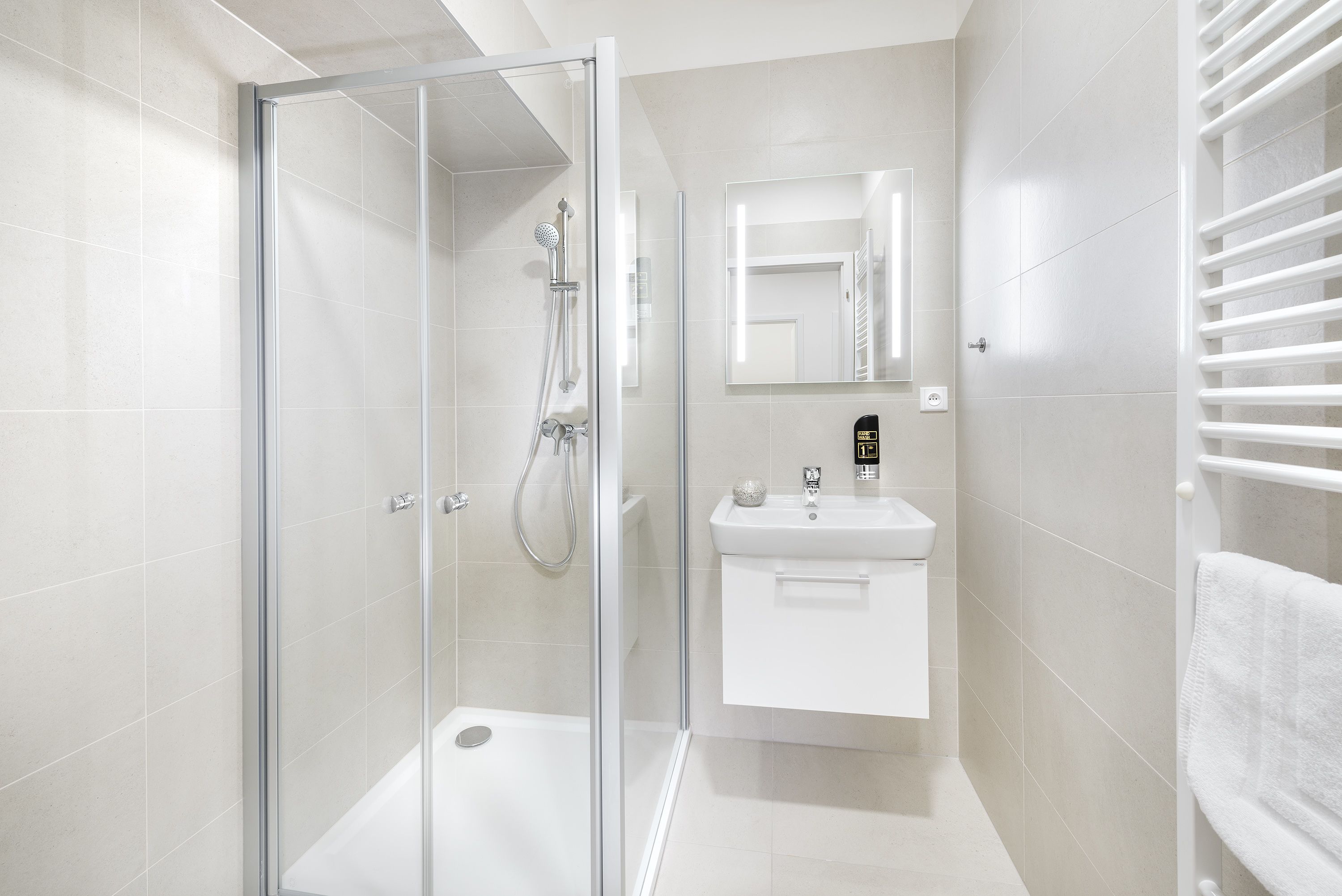 exclusive apartment, 2 bedrooms, balcony, city view | bathroom | shower, free toiletries, hair dryer, towels