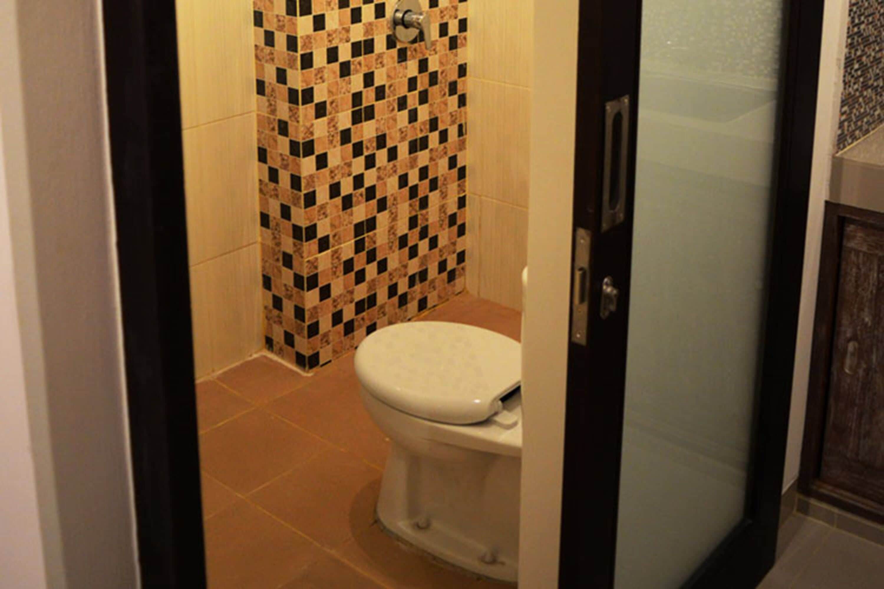 shower, dressing gowns, towels