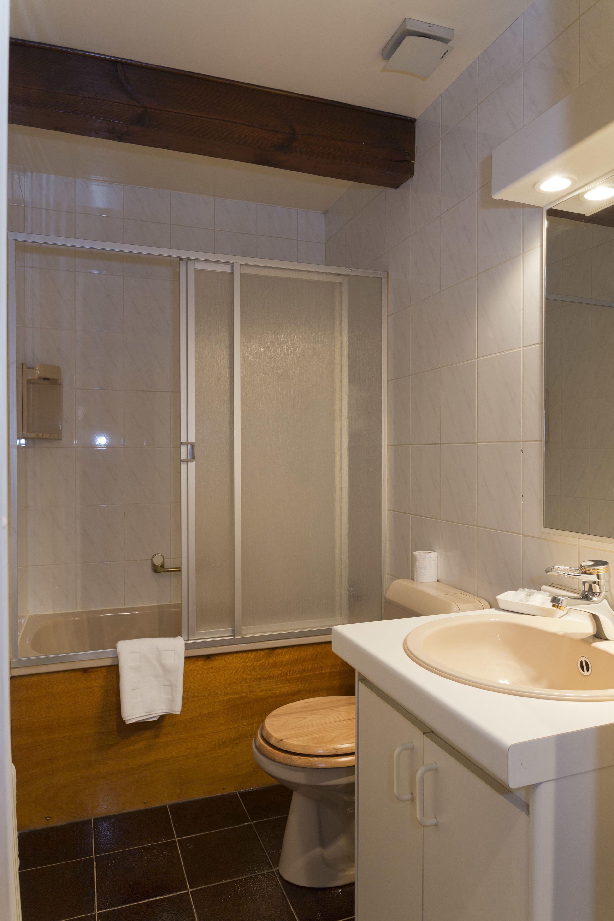 free toiletries, hair dryer, towels