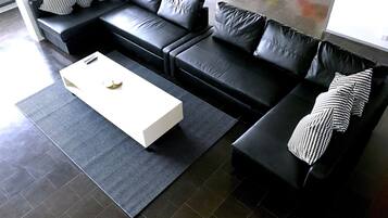 Appartement Duplex Confort, 1 chambre, terrasse, vue lac | Coin séjour