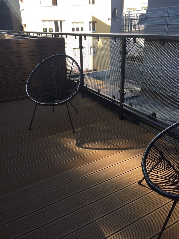 Apartment, Czarna Perla (Tkacka Street 14) | Terrace/patio - BT Brama Portowa (Szczecin)