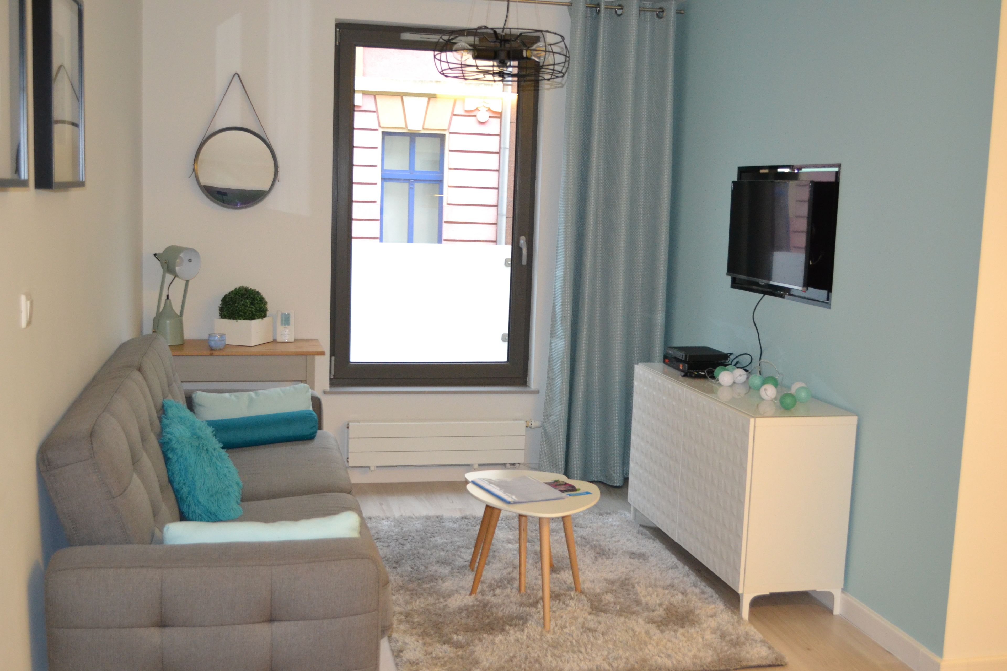 Apartment, 1 Bedroom (Tkacka Street 69) | Living area | Flat-screen TV