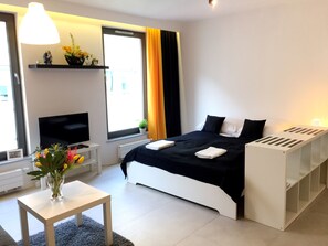 1 bedroom, premium bedding, iron/ironing board, free WiFi - BT Brama Portowa (Szczecin)