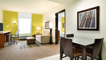Desk, cribs (free), rollaway beds (free), WiFi (free)