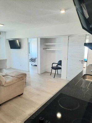 Exclusive Apartment, 1 Bedroom, Sea View | Living area