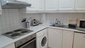Fridge, microwave, coffee/tea maker