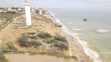 Beach nearby, white sand, 10 beach bars, sailing