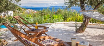 Private, heated pool - family home with stunning view