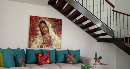 Schönes neues Haus im Stadtteil Jalatlaco in der Nähe des Stadtzentrums von Oaxaca