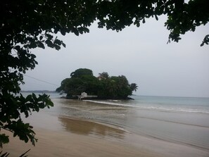 On the beach