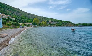 Beach nearby, sun-loungers