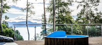 Nouveau, grand chalet familial, avec de superbes vues, dans un environnement rural