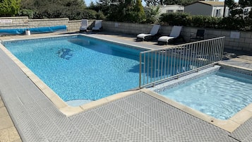 Piscine extérieure, piscine chauffée