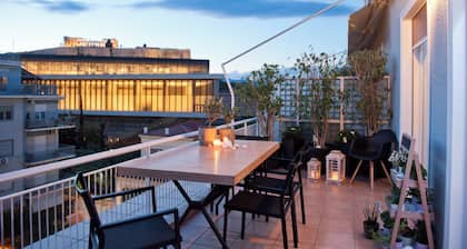 Panoramic Acropolis View Deluxe Penthouse, next to metro