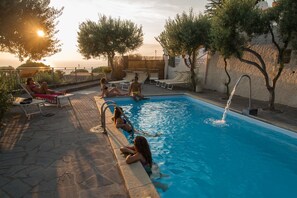A heated pool