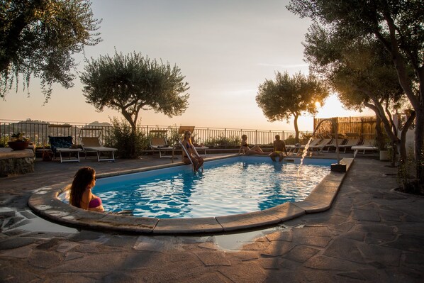 A heated pool