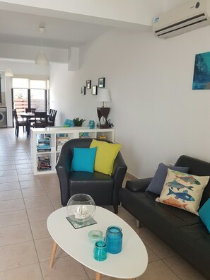 TV, fireplace, DVD player, books