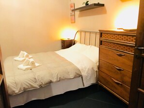 2 bedrooms, iron/ironing board, travel crib, WiFi
