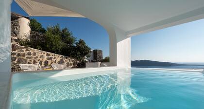 Luxusvilla mit 3 Schlafzimmern in Oia mit fantastischem Meerblick und Whirlpool