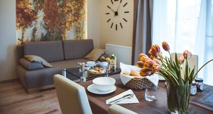 STAWOWA - Charmante Wohnung 69qm - NEU mit 2 Balkonen und Innengarage