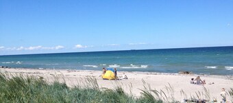 150m playa Hasmark. Ideal para familias. Cama elástica, bicicletas. se admiten animales