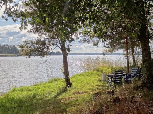 Stay in a charming cottage on a small farm, good fishing.